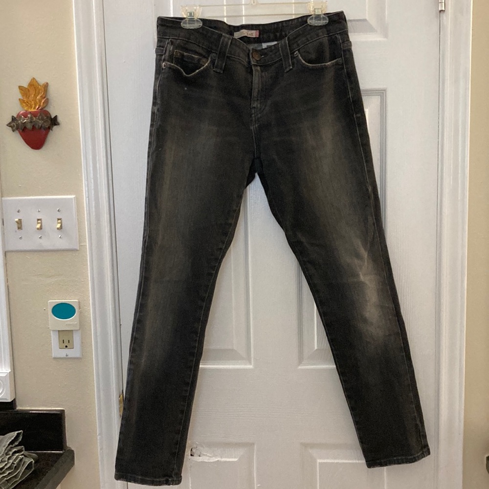 Levi’s vintage black Low Skinny 545 distressed jeans. EUC. Size 10M.